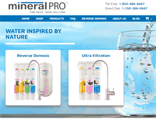 Tablet Screenshot of mineralpro.com